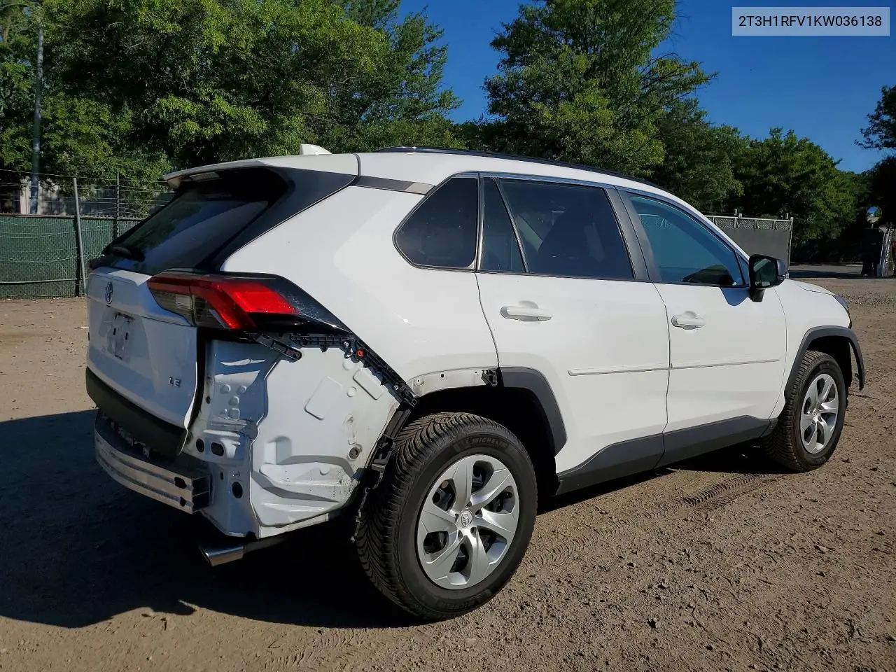 2T3H1RFV1KW036138 2019 Toyota Rav4 Le