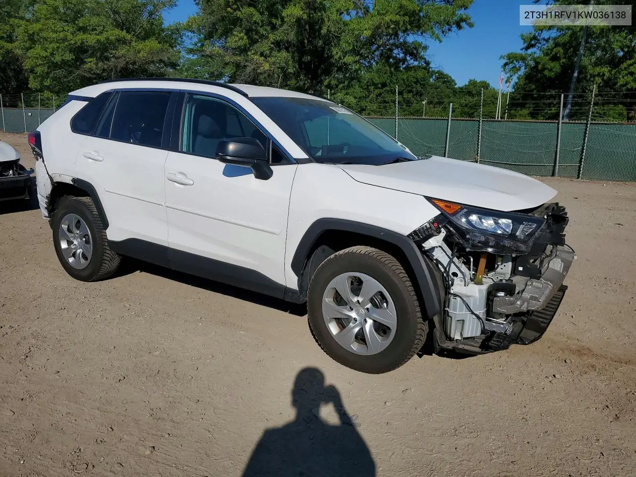 2T3H1RFV1KW036138 2019 Toyota Rav4 Le