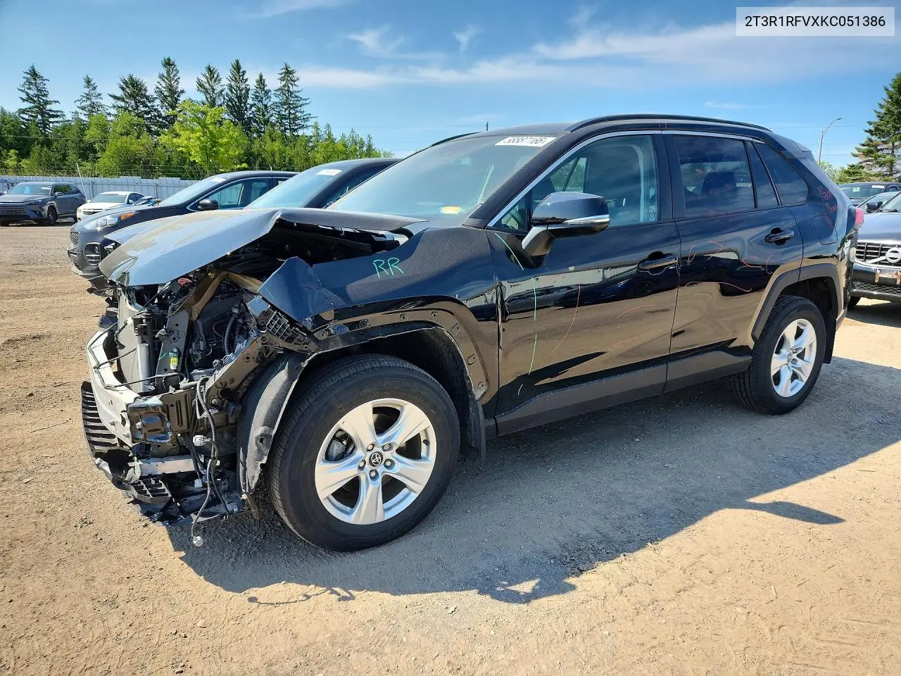 2019 Toyota Rav4 Xle VIN: 2T3R1RFVXKC051386 Lot: 58887166