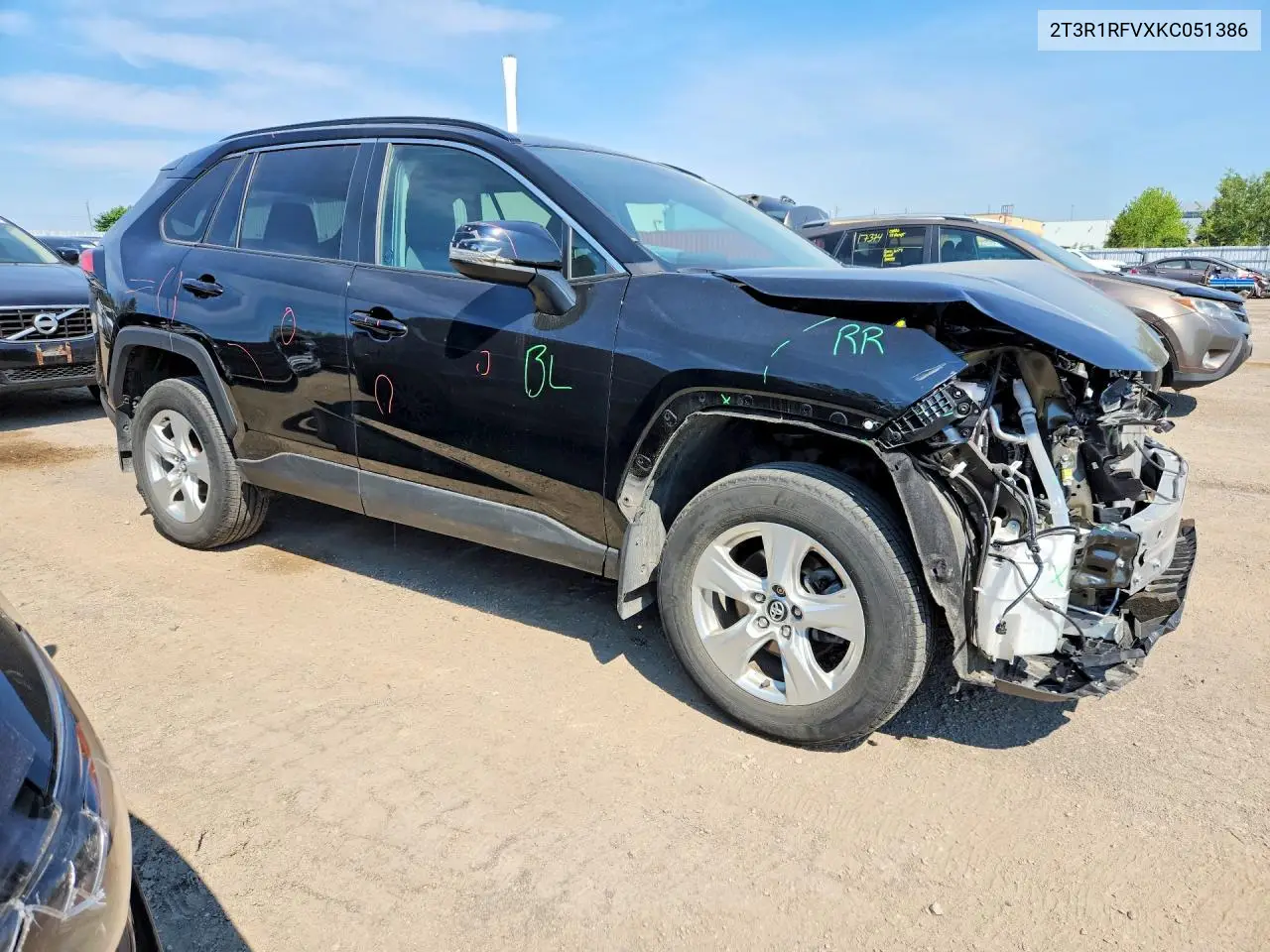 2019 Toyota Rav4 Xle VIN: 2T3R1RFVXKC051386 Lot: 58887166
