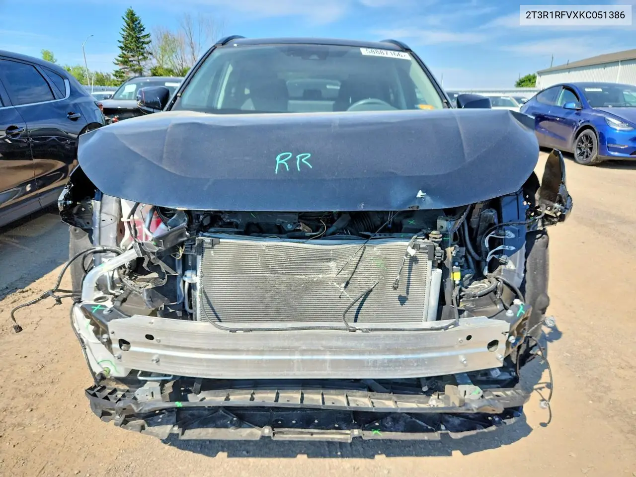 2019 Toyota Rav4 Xle VIN: 2T3R1RFVXKC051386 Lot: 58887166
