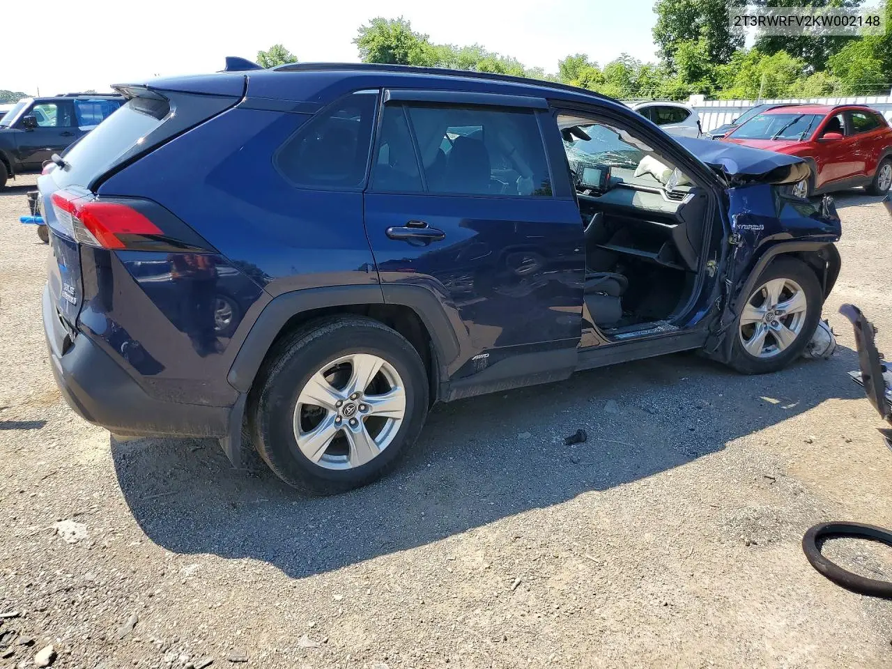 2019 Toyota Rav4 Hybrid Xle VIN: 2T3RWRFV2KW002148 Lot: 60559266