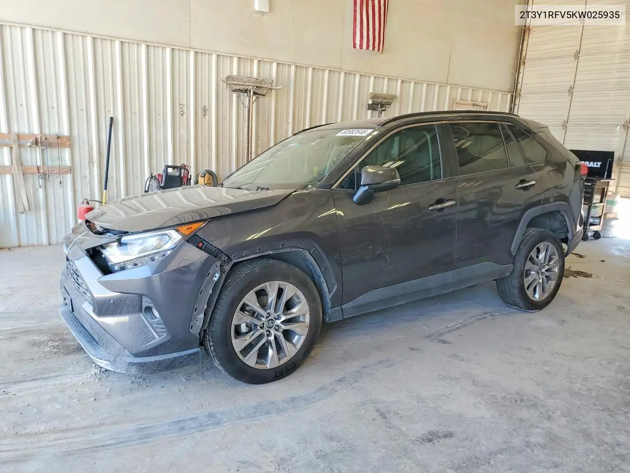 2019 Toyota Rav4 Limited VIN: 2T3Y1RFV5KW025935 Lot: 60982646