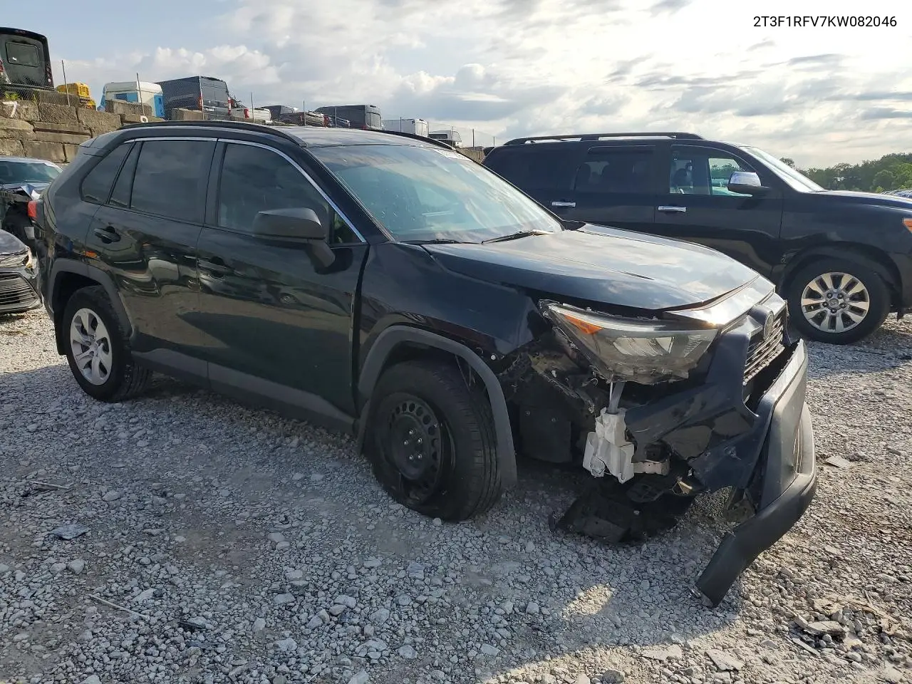 2019 Toyota Rav4 Le VIN: 2T3F1RFV7KW082046 Lot: 61770296