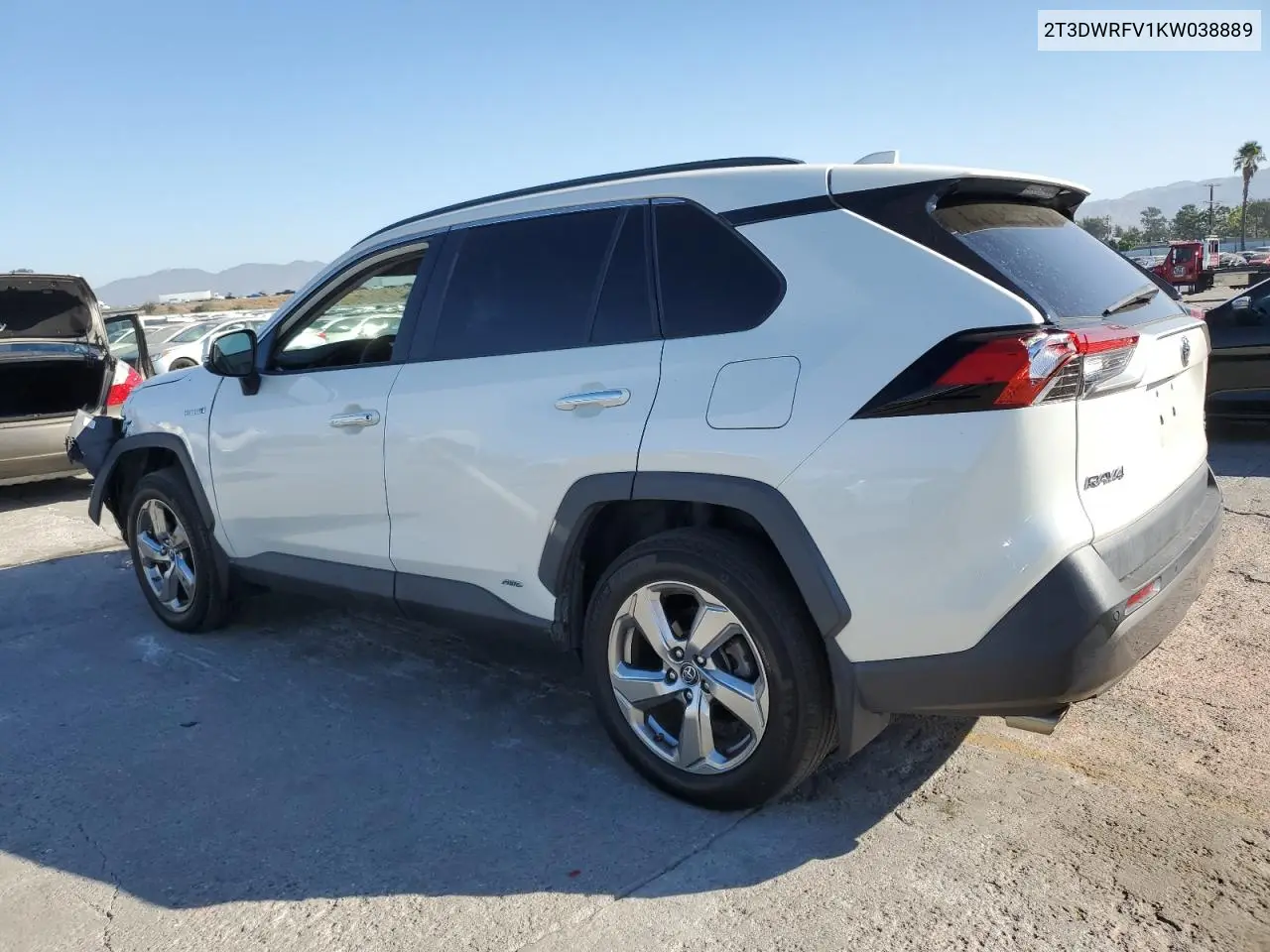 2T3DWRFV1KW038889 2019 Toyota Rav4 Limited
