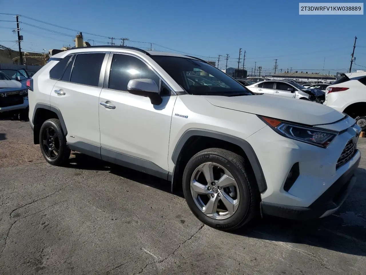 2T3DWRFV1KW038889 2019 Toyota Rav4 Limited
