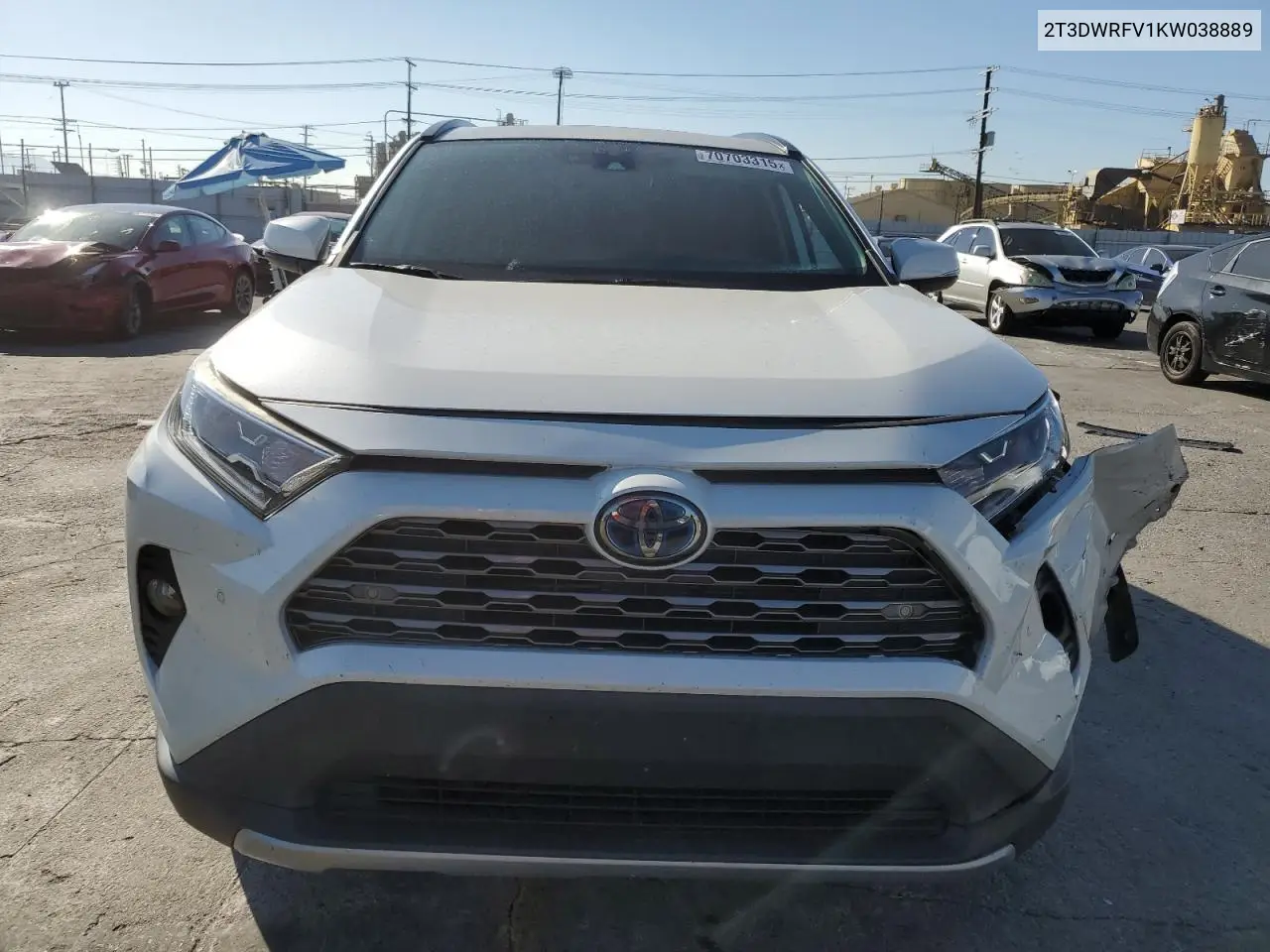 2T3DWRFV1KW038889 2019 Toyota Rav4 Limited