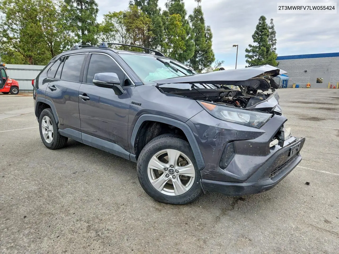 2020 Toyota Rav4 Le VIN: 2T3MWRFV7LW055424 Lot: 52433786