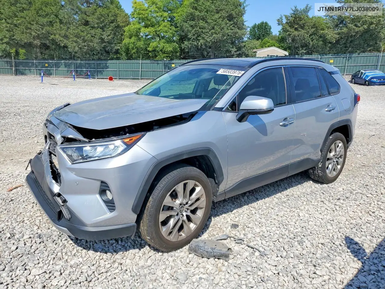2020 Toyota Rav4 Limited VIN: JTMN1RFV7LJ038009 Lot: 58503976