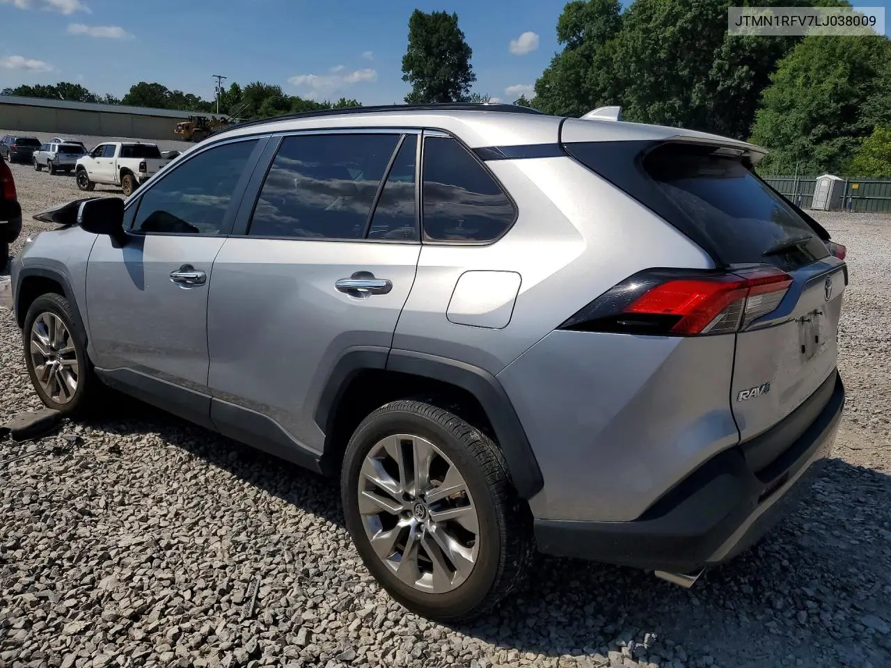 2020 Toyota Rav4 Limited VIN: JTMN1RFV7LJ038009 Lot: 58503976