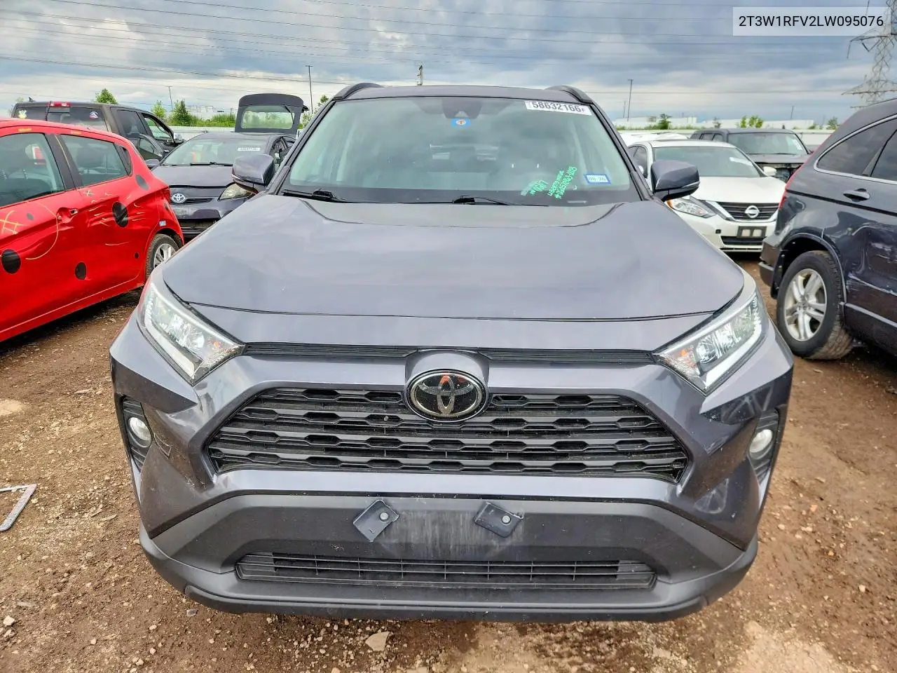 2020 Toyota Rav4 Xle VIN: 2T3W1RFV2LW095076 Lot: 58632166