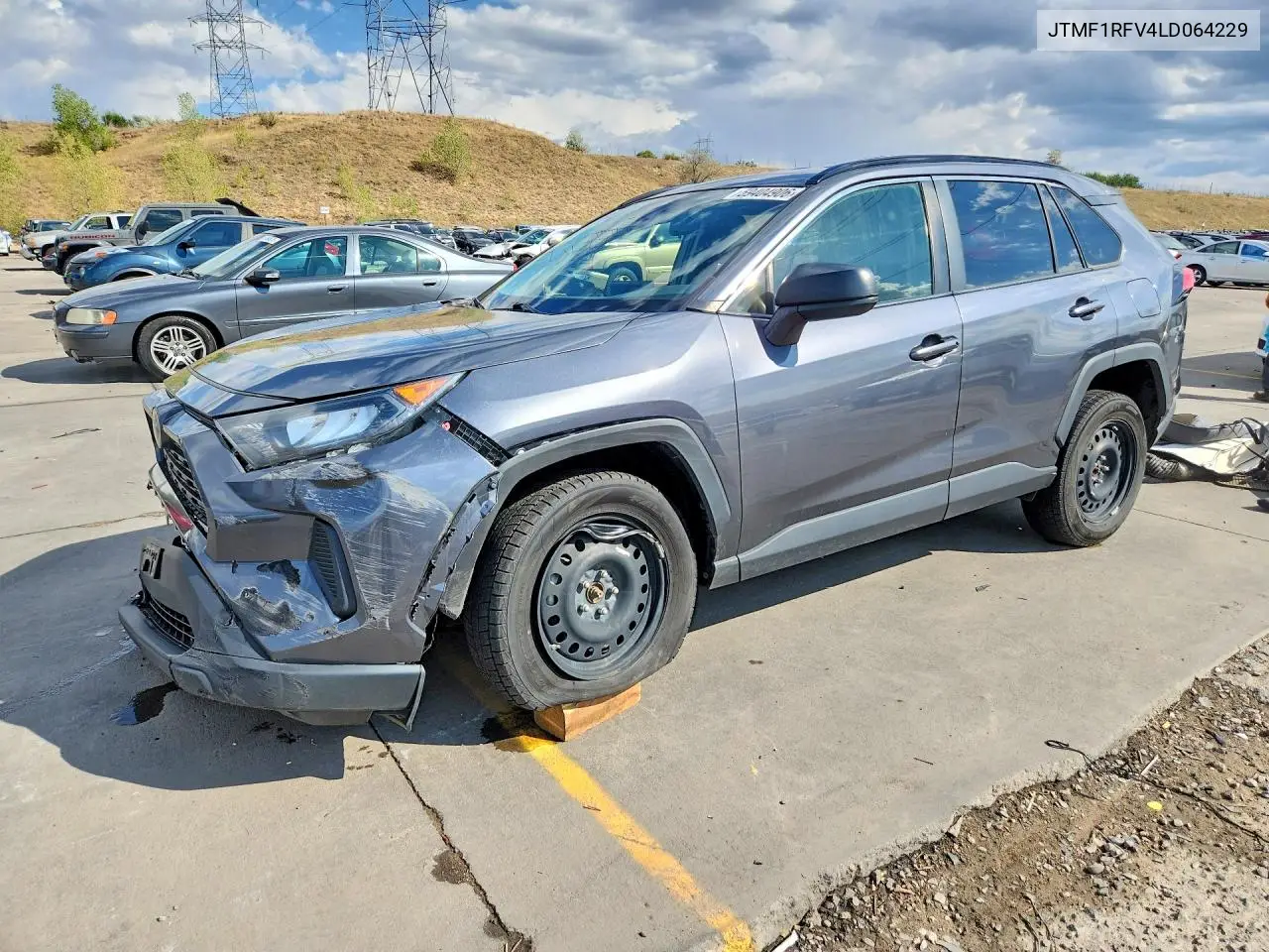 2020 Toyota Rav4 Le VIN: JTMF1RFV4LD064229 Lot: 59404906