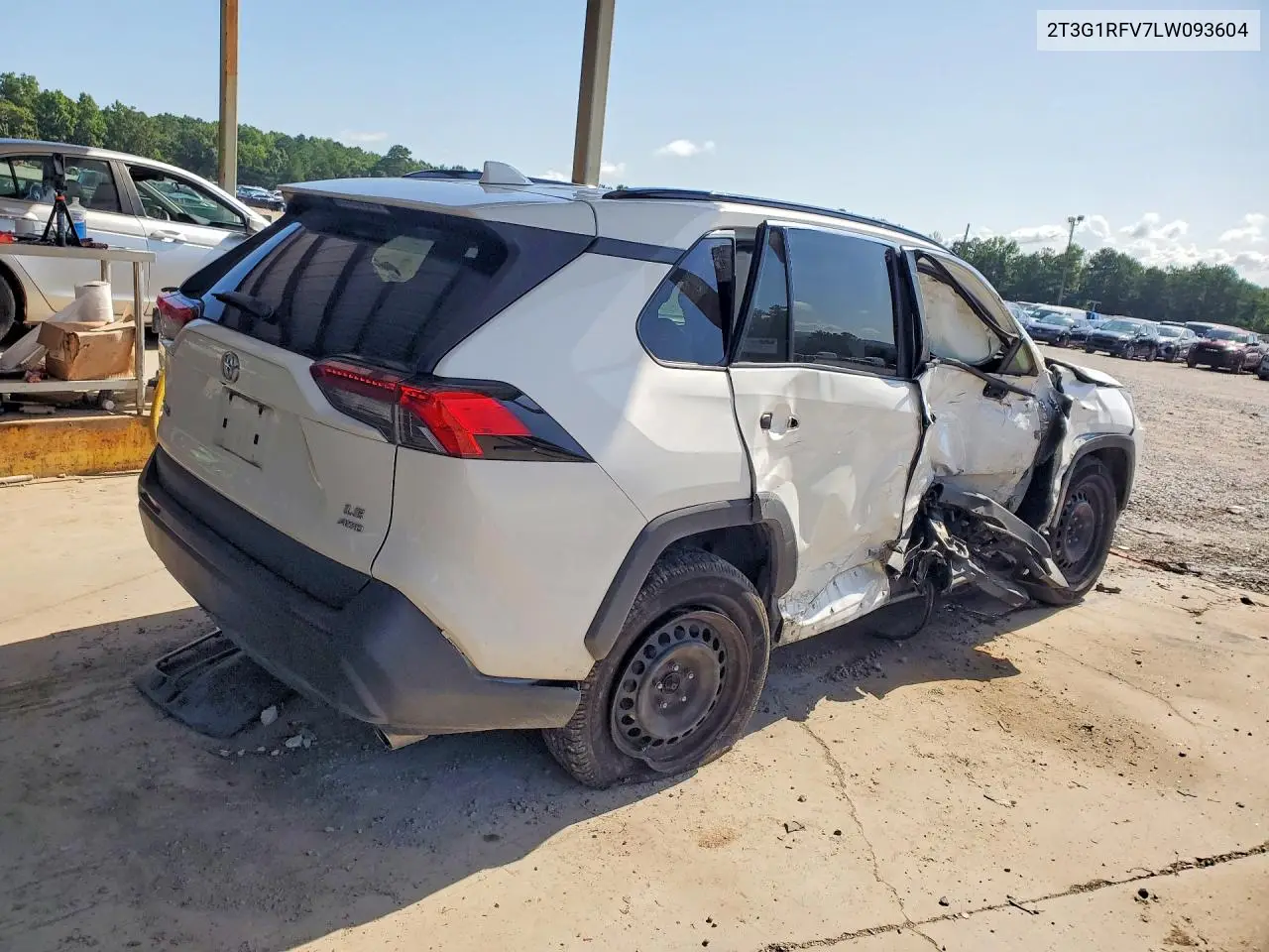 2020 Toyota Rav4 Le VIN: 2T3G1RFV7LW093604 Lot: 61560826