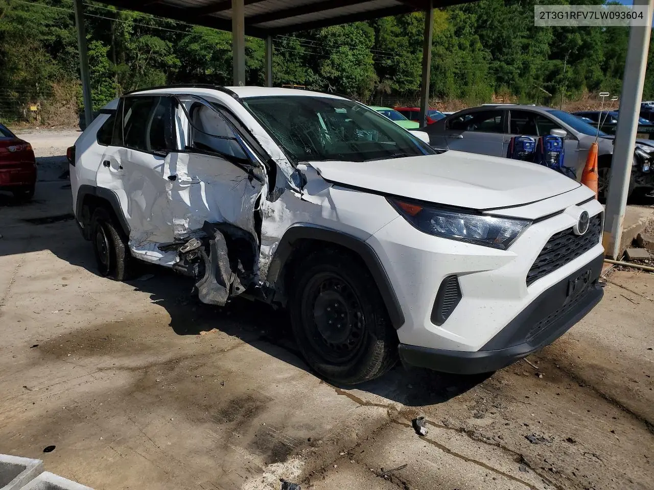 2020 Toyota Rav4 Le VIN: 2T3G1RFV7LW093604 Lot: 61560826