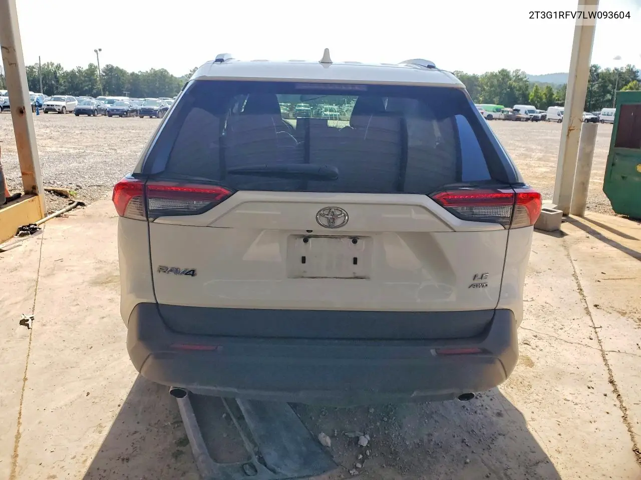 2020 Toyota Rav4 Le VIN: 2T3G1RFV7LW093604 Lot: 61560826