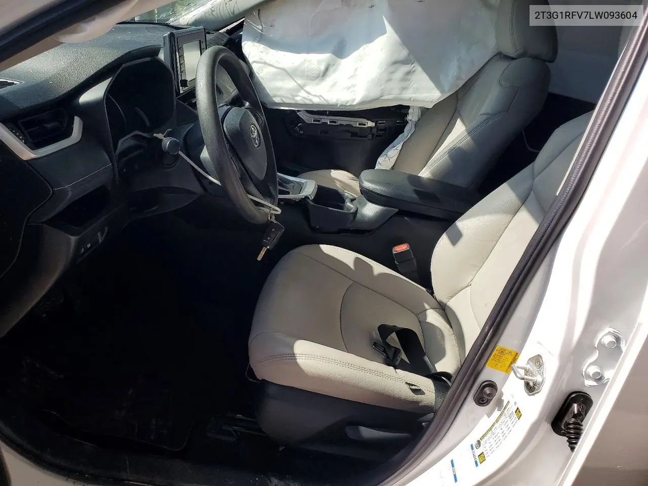 2020 Toyota Rav4 Le VIN: 2T3G1RFV7LW093604 Lot: 61560826
