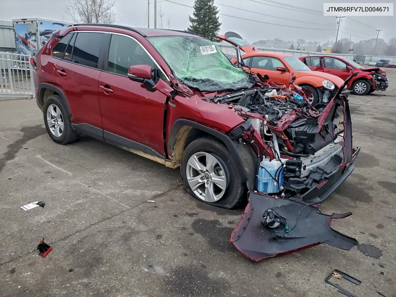 JTMR6RFV7LD004671 2020 Toyota Rav4 Xle