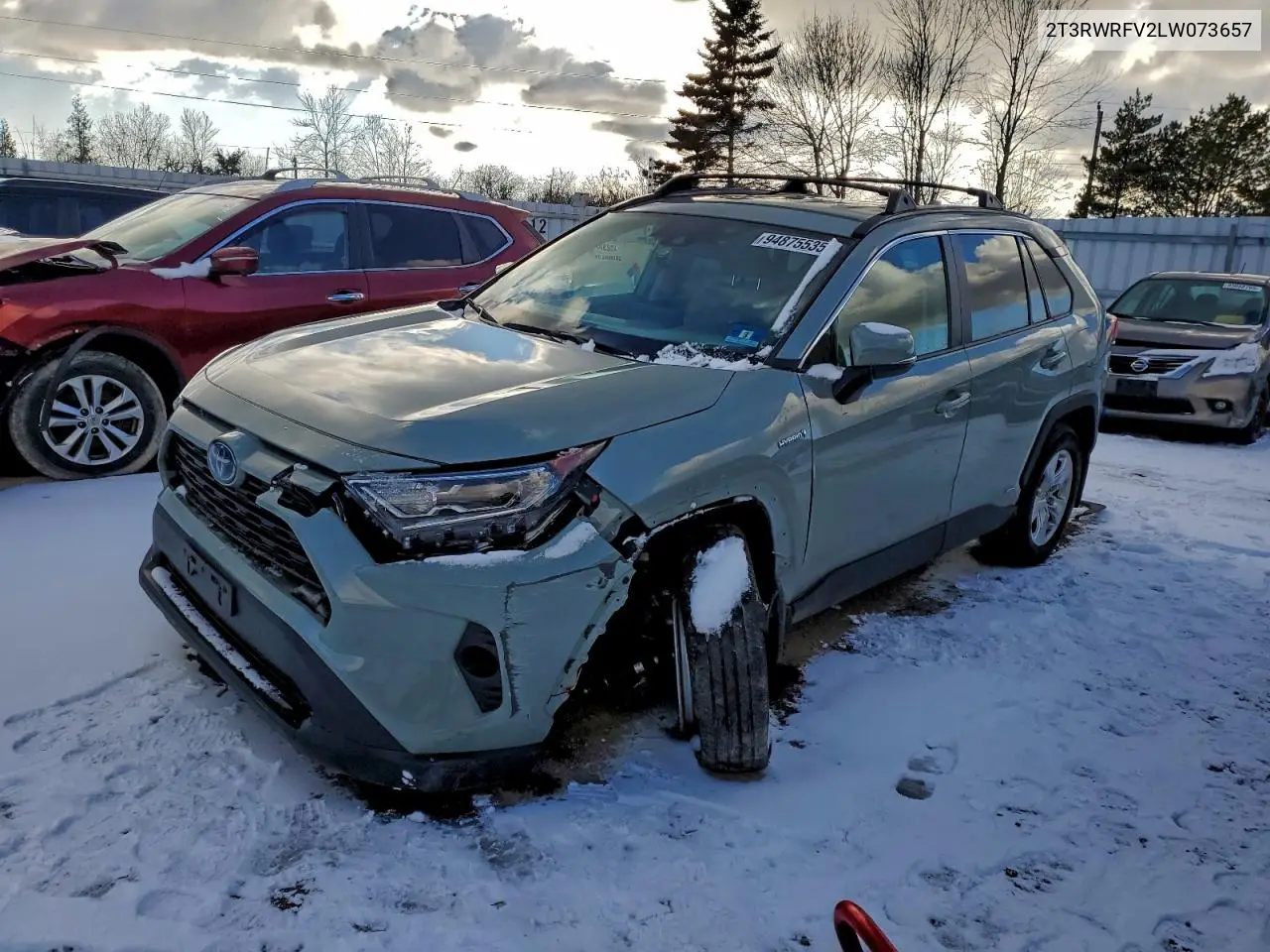 2T3RWRFV2LW073657 2020 Toyota Rav4 Xle