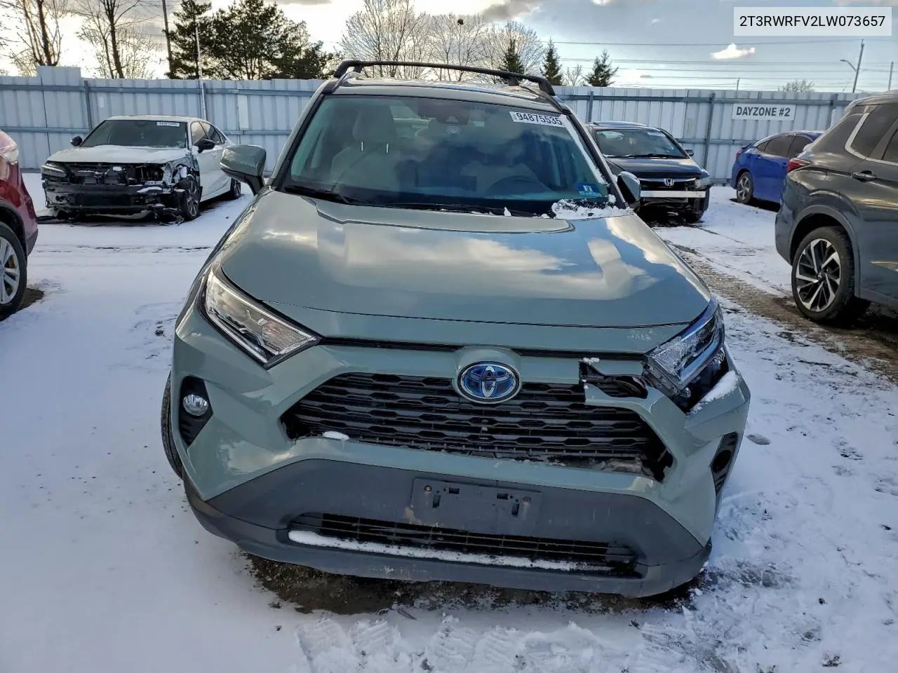 2T3RWRFV2LW073657 2020 Toyota Rav4 Xle