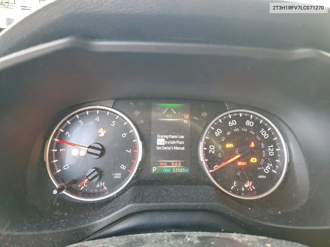 2T3H1RFV7LC071270 2020 Toyota Rav4 Le