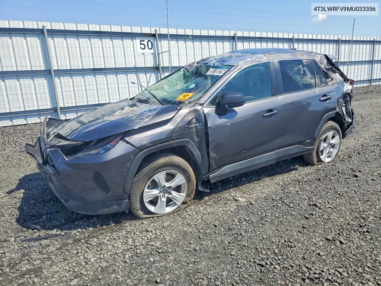 4T3LWRFV9MU033356 2021 Toyota Rav4 Le