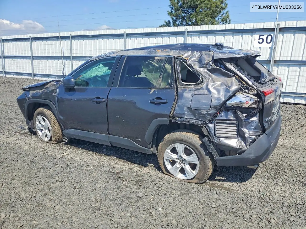 4T3LWRFV9MU033356 2021 Toyota Rav4 Le