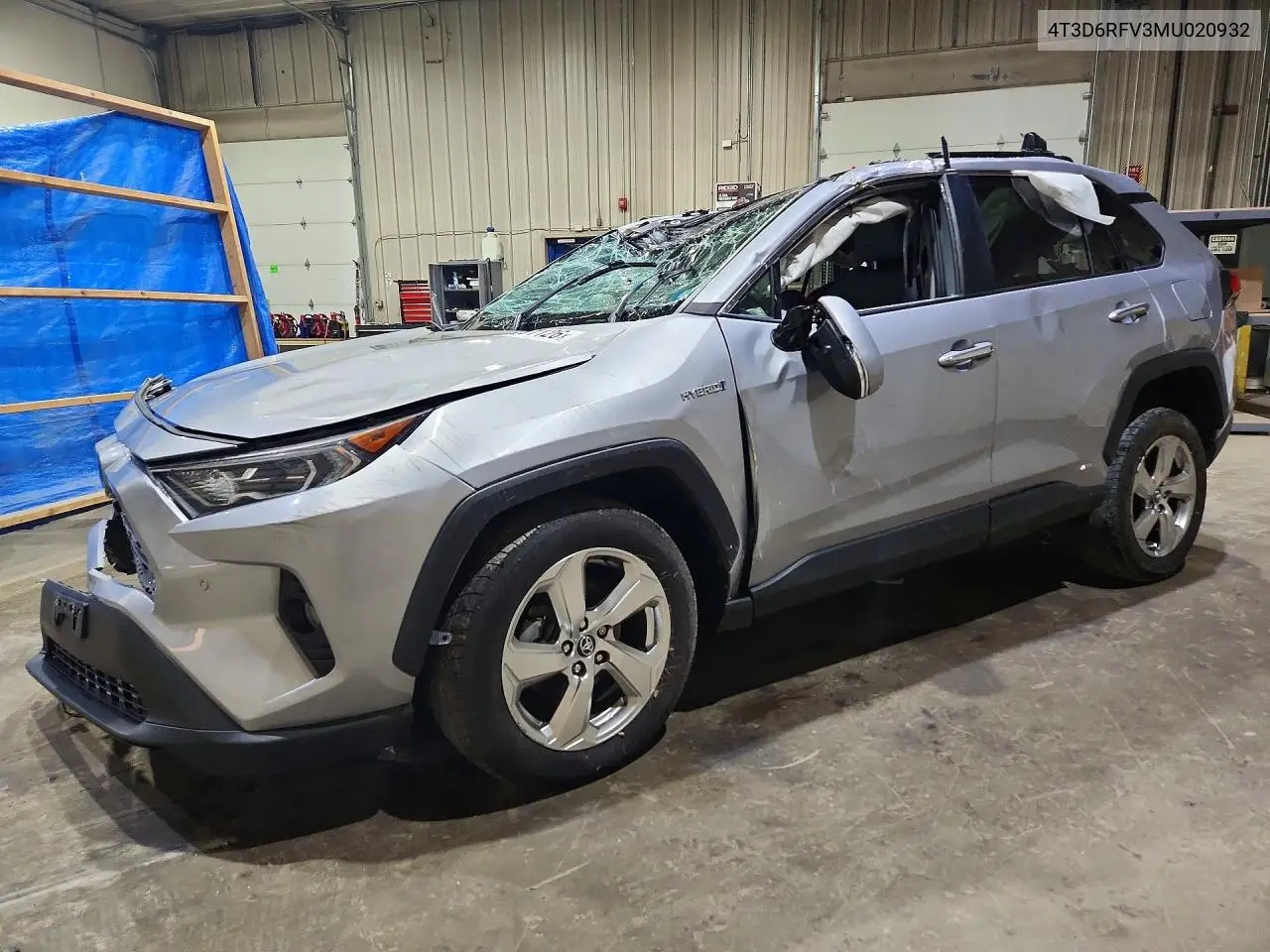 2021 Toyota Rav4 Limited VIN: 4T3D6RFV3MU020932 Lot: 61991126