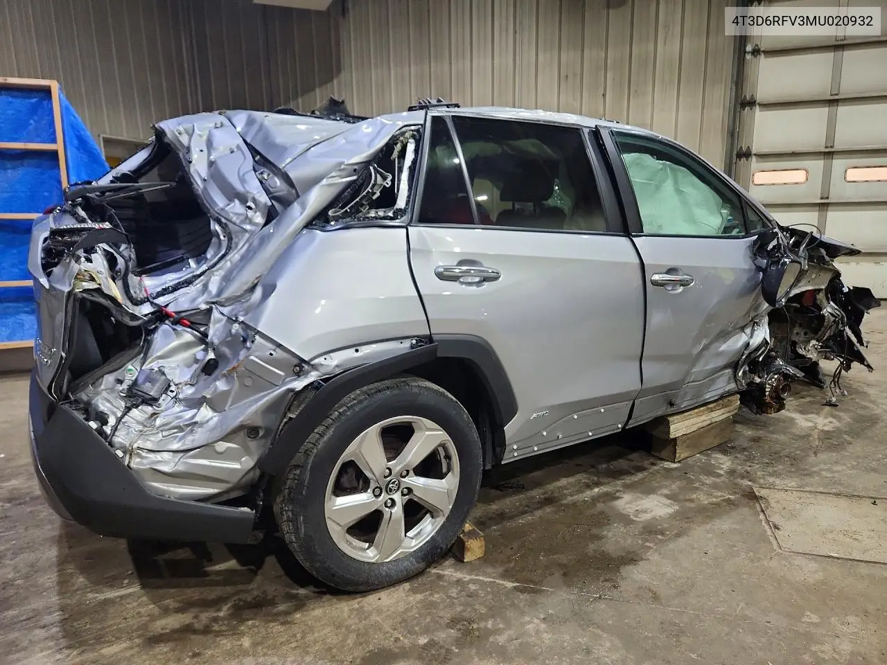 2021 Toyota Rav4 Limited VIN: 4T3D6RFV3MU020932 Lot: 61991126