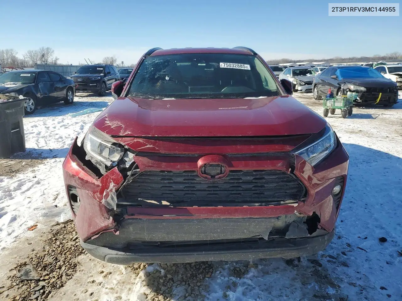 2T3P1RFV3MC144955 2021 Toyota Rav4 Xle
