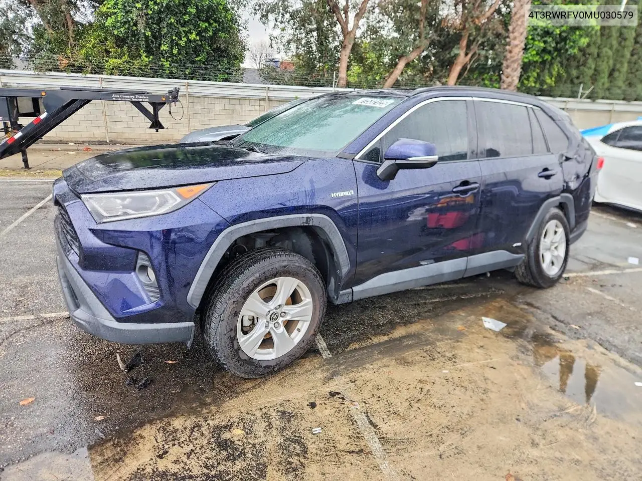 2021 Toyota Rav4 Hybrid Xle VIN: 4T3RWRFV0MU030579 Lot: 77532125