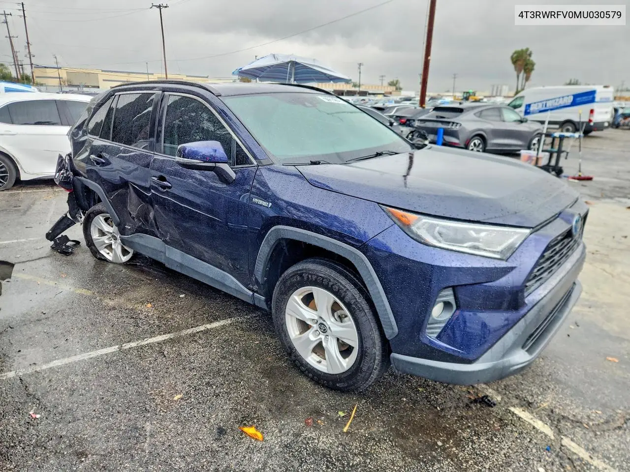 2021 Toyota Rav4 Hybrid Xle VIN: 4T3RWRFV0MU030579 Lot: 77532125