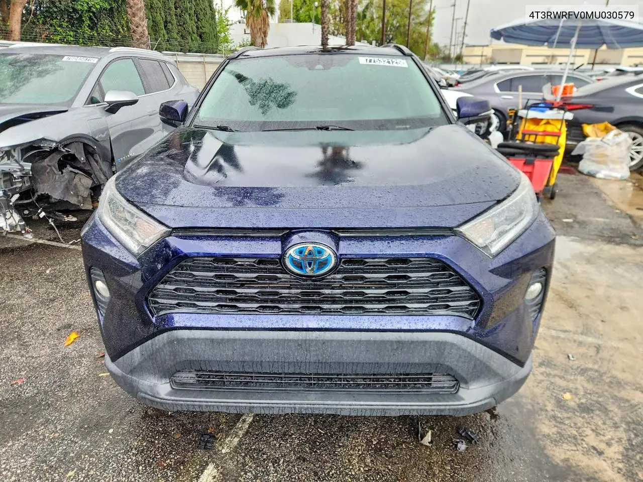 2021 Toyota Rav4 Hybrid Xle VIN: 4T3RWRFV0MU030579 Lot: 77532125