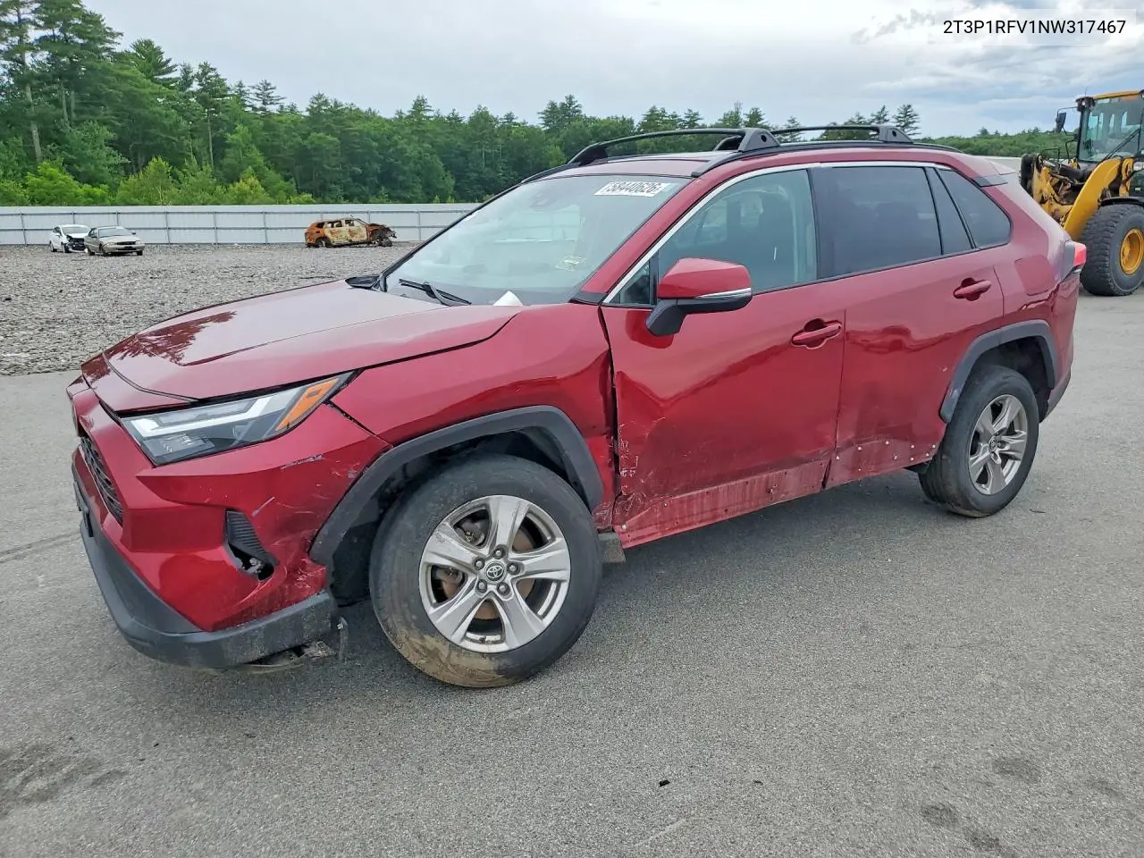 2022 Toyota Rav4 Xle VIN: 2T3P1RFV1NW317467 Lot: 58440626