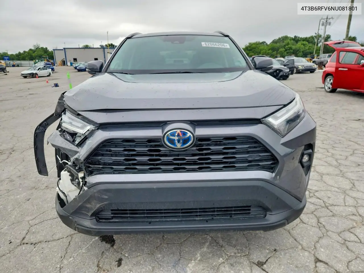 2022 Toyota Rav4 Xle Premium VIN: 4T3B6RFV6NU081801 Lot: 62066206