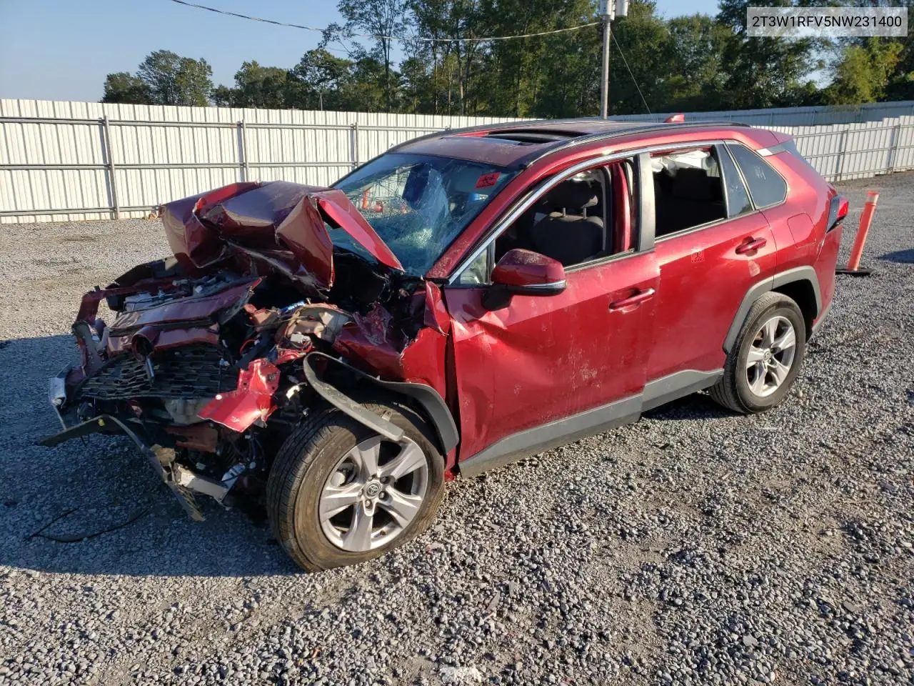2T3W1RFV5NW231400 2022 Toyota Rav4 Xle