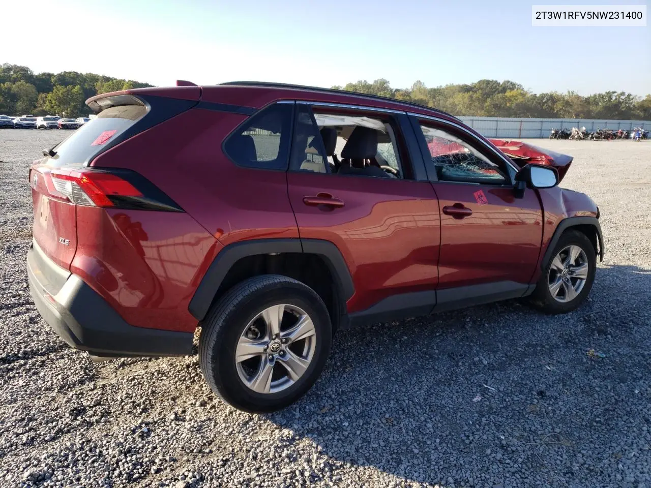 2T3W1RFV5NW231400 2022 Toyota Rav4 Xle