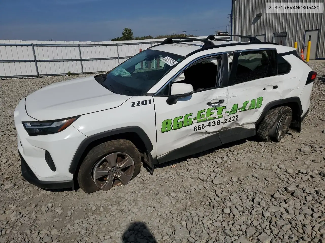 2T3P1RFV4NC305430 2022 Toyota Rav4 Xle