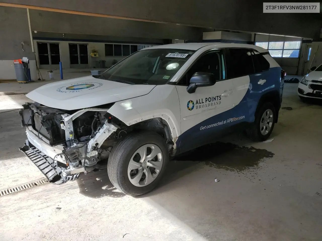 2T3F1RFV3NW281177 2022 Toyota Rav4 Le