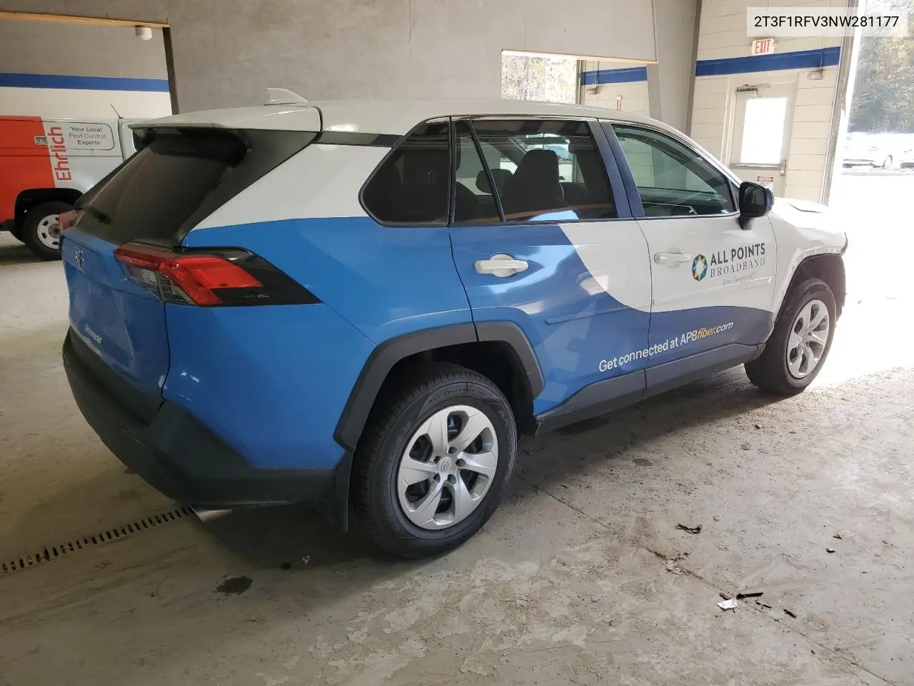 2T3F1RFV3NW281177 2022 Toyota Rav4 Le