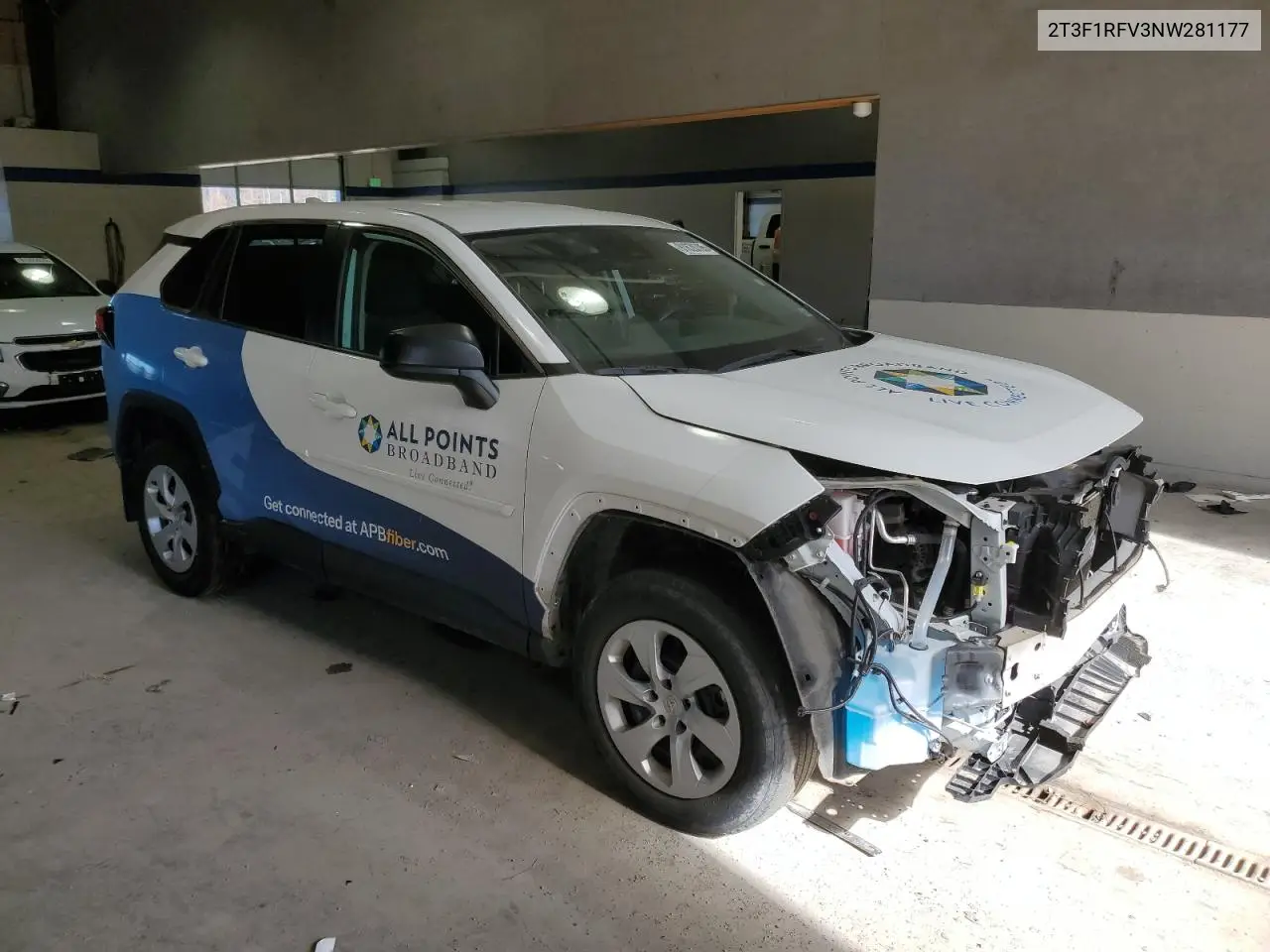 2T3F1RFV3NW281177 2022 Toyota Rav4 Le