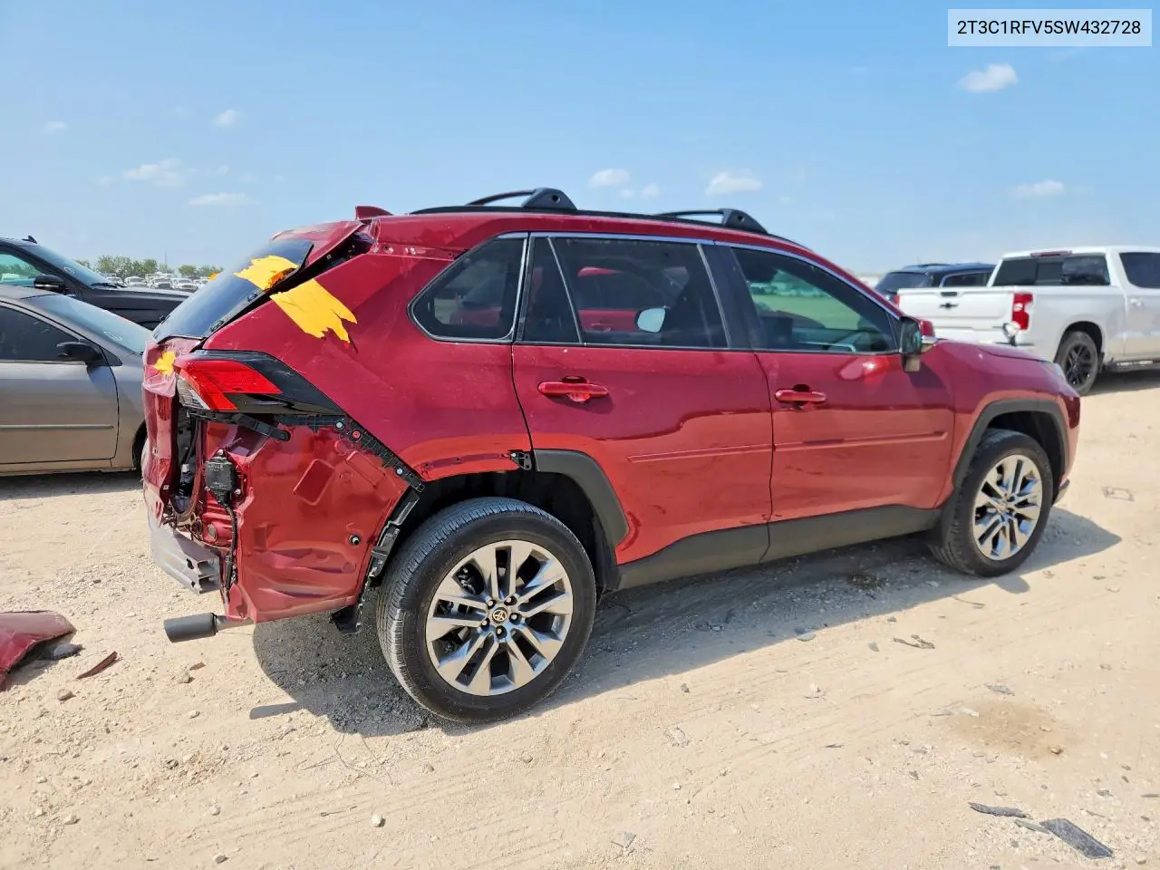 2025 Toyota Rav4 Xle Premium VIN: 2T3C1RFV5SW432728 Lot: 58639556
