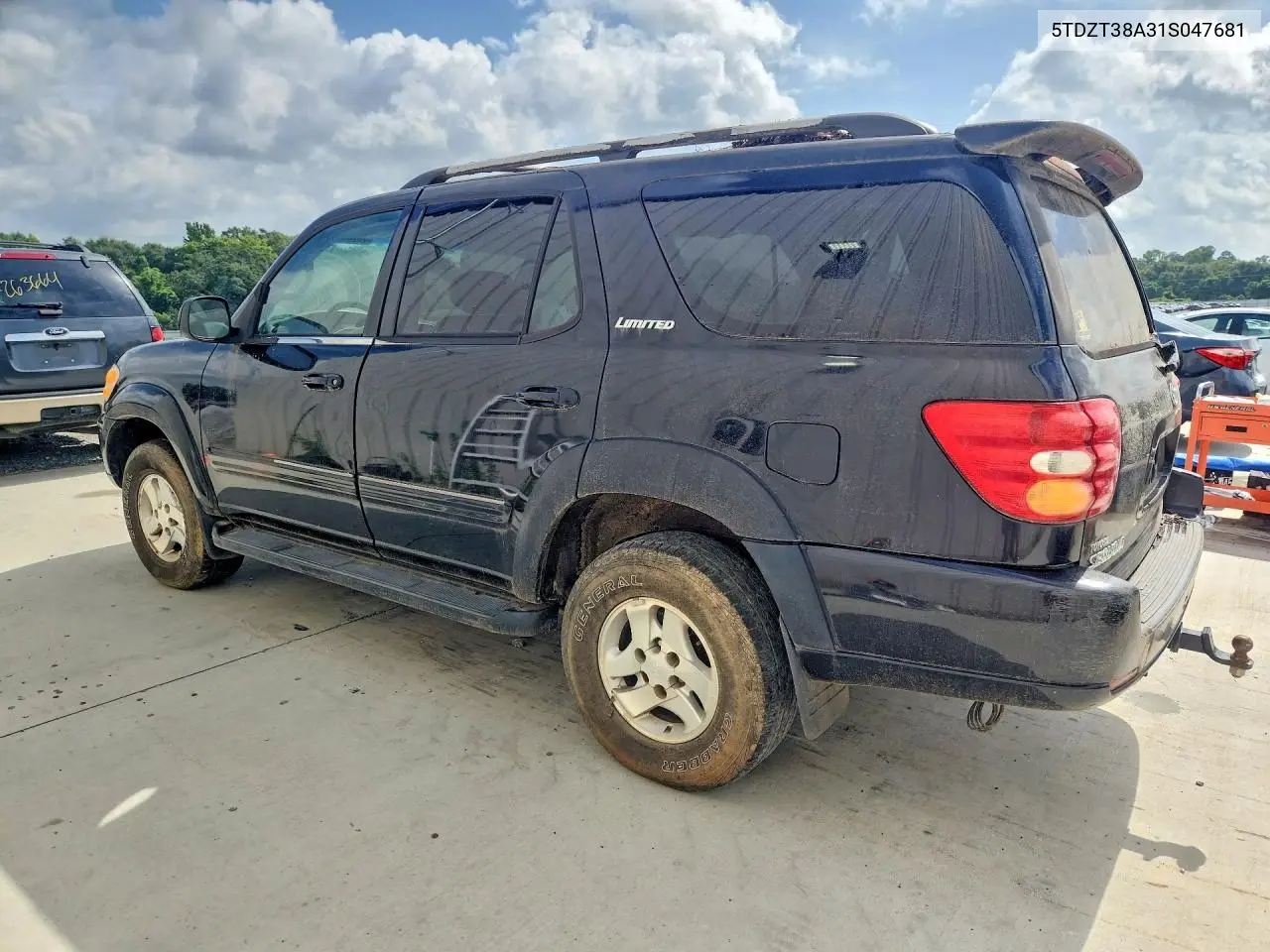 2001 Toyt Sequoia VIN: 5TDZT38A31S047681 Lot: 55766346