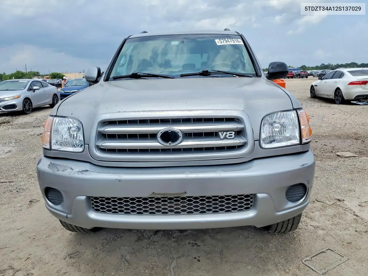 2002 Toyota Sequoia Sr5 VIN: 5TDZT34A12S137029 Lot: 57947916