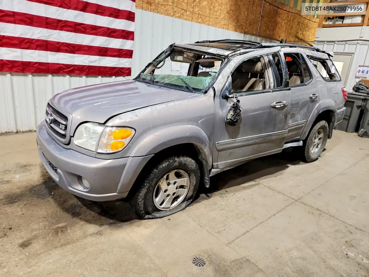 2002 Toyota Sequoia Limited VIN: 5TDBT48AX2S079956 Lot: 58628856