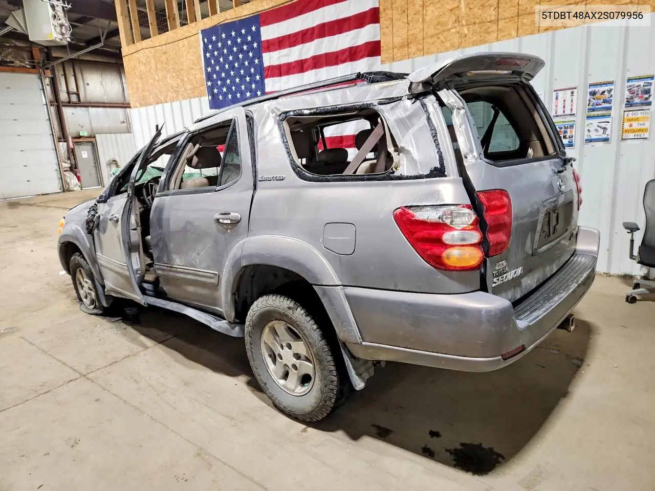 2002 Toyota Sequoia Limited VIN: 5TDBT48AX2S079956 Lot: 58628856