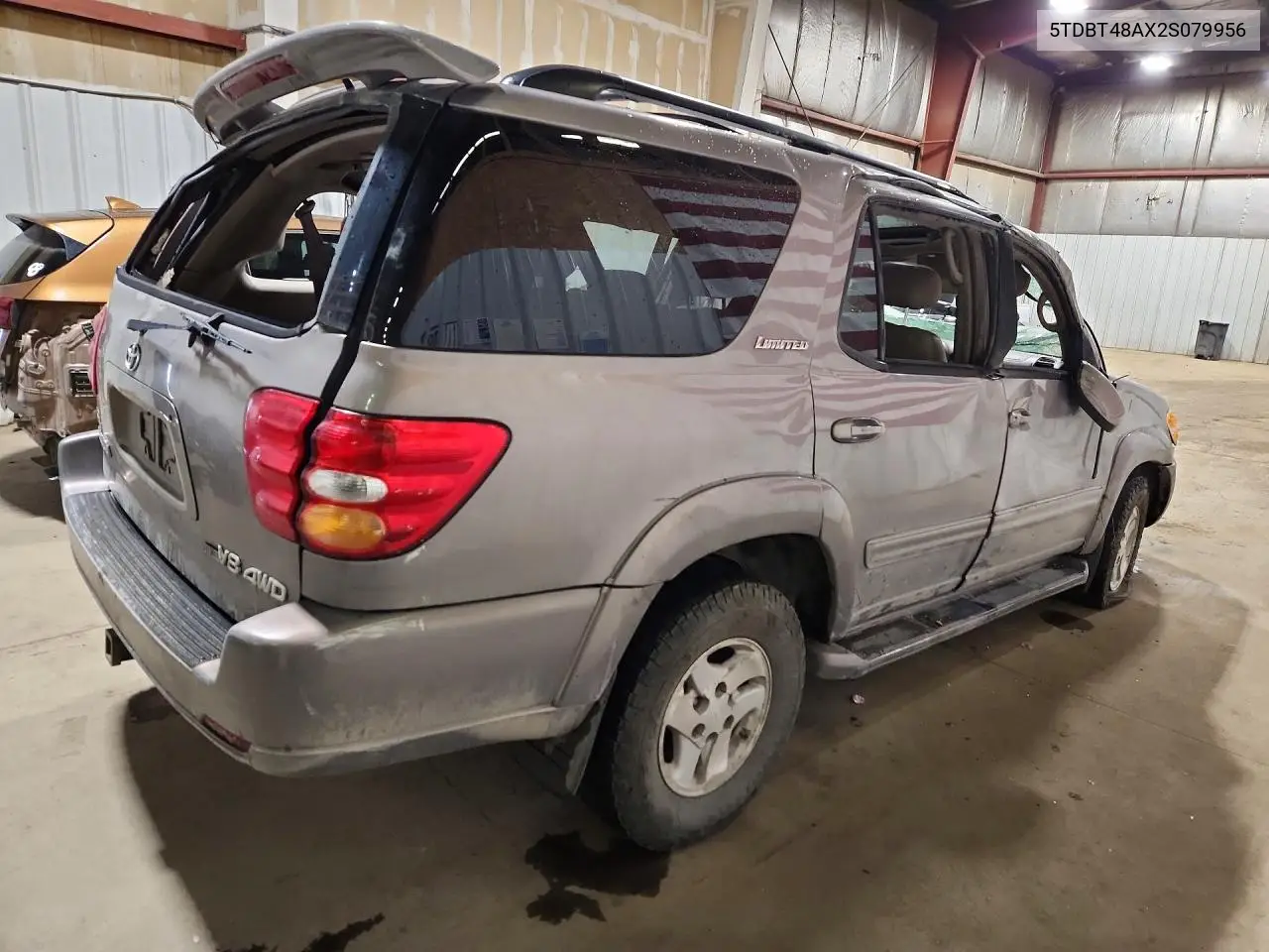 2002 Toyota Sequoia Limited VIN: 5TDBT48AX2S079956 Lot: 58628856