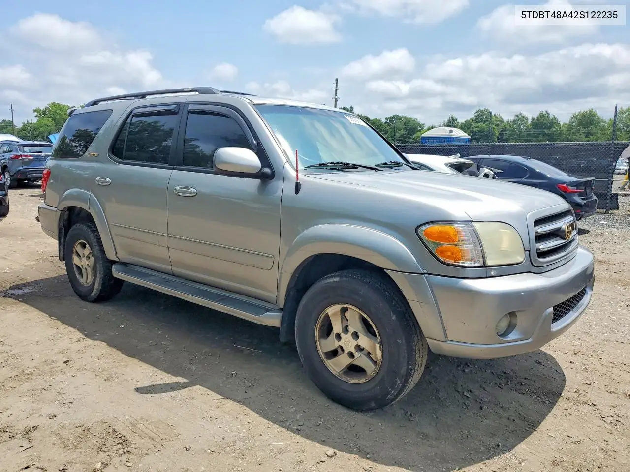 2002 Toyota Sequoia Limited VIN: 5TDBT48A42S122235 Lot: 59553896