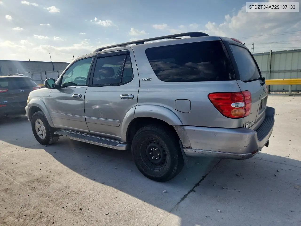 2002 Toyota Sequoia Sr5 VIN: 5TDZT34A72S137133 Lot: 60371946