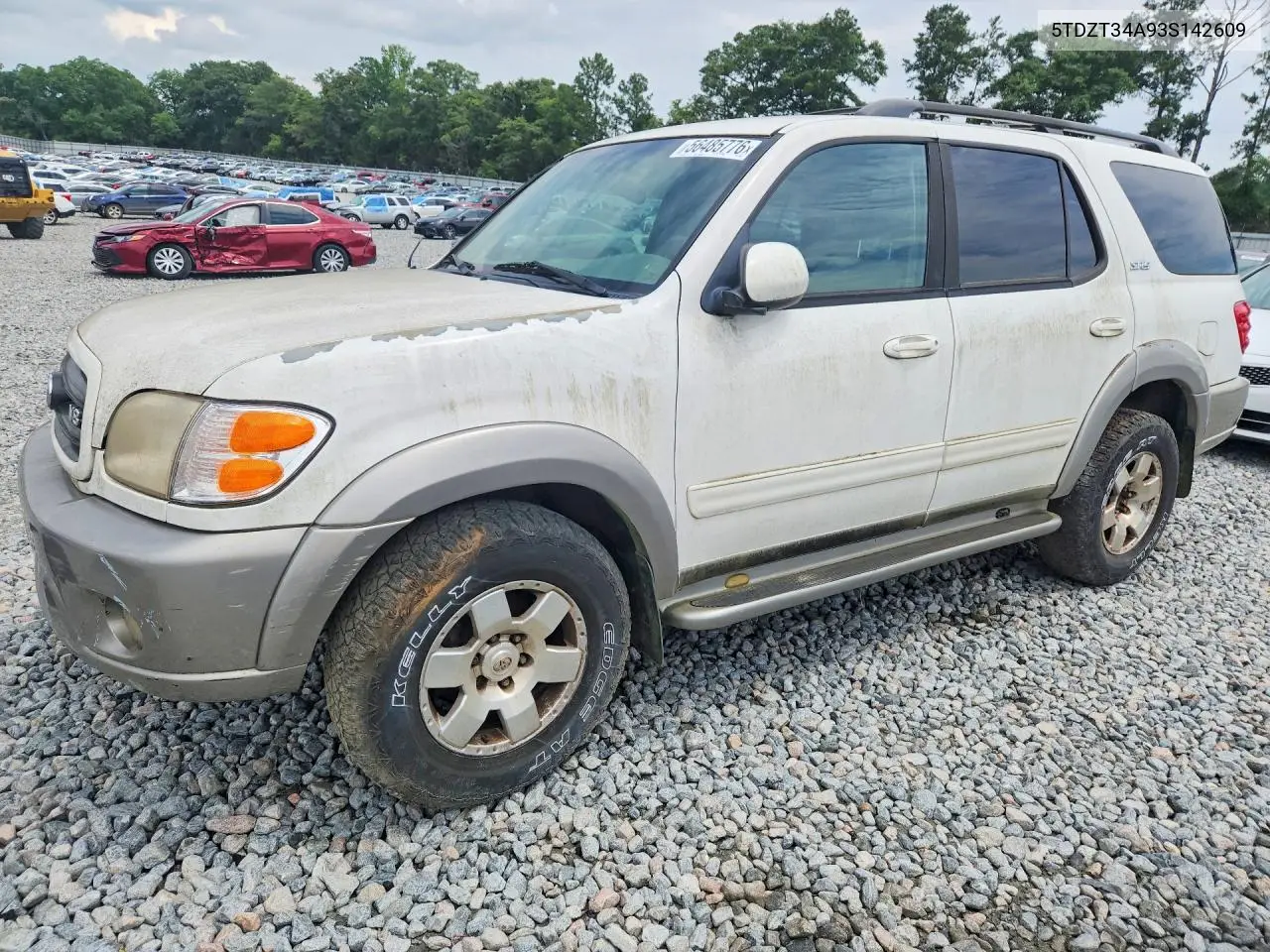 2003 Toyota Sequoia Sr5 VIN: 5TDZT34A93S142609 Lot: 56485776