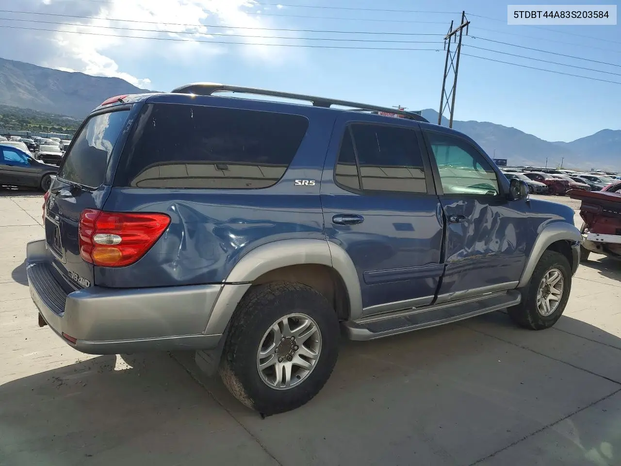 2003 Toyota Sequoia Sr5 VIN: 5TDBT44A83S203584 Lot: 56517586